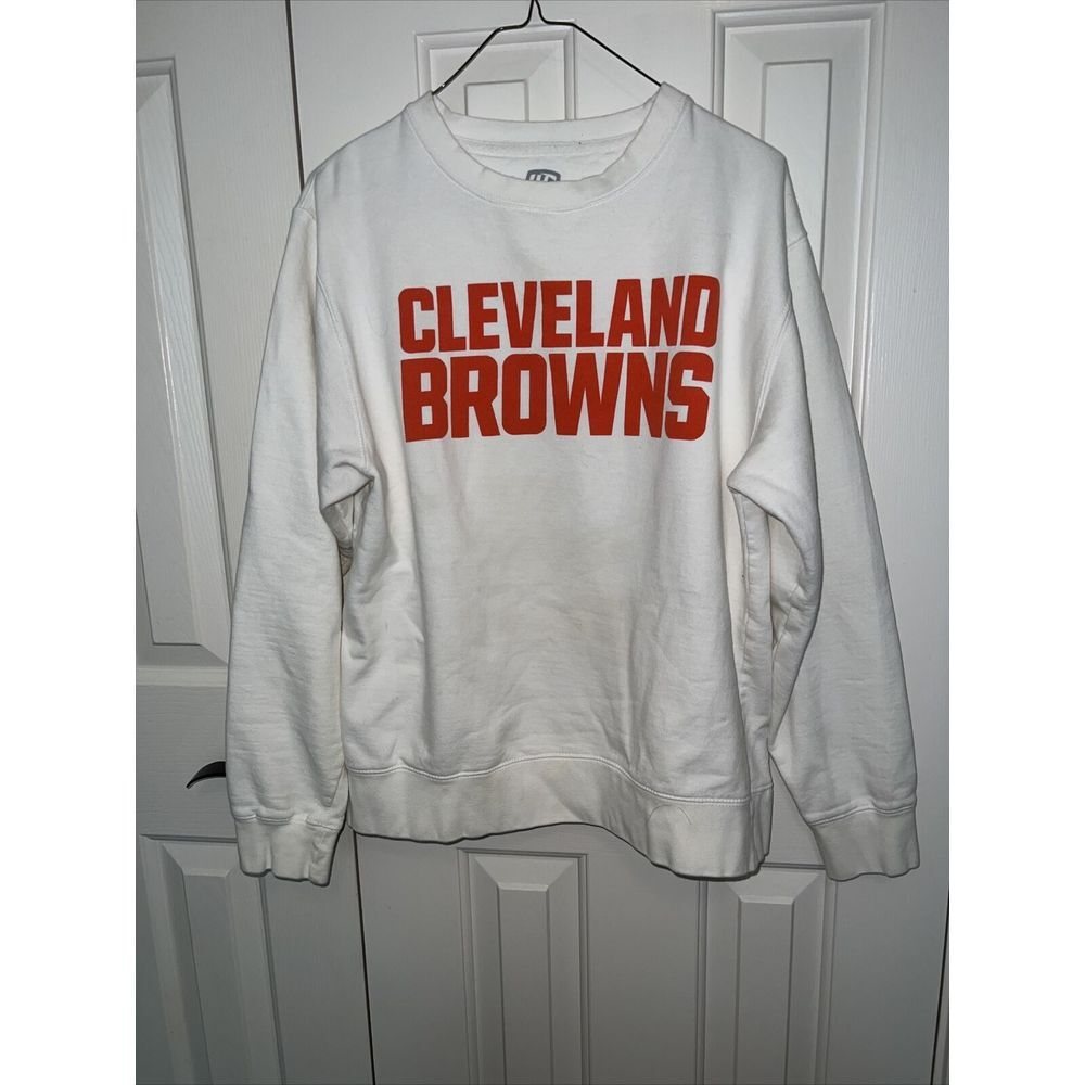 Cleveland Browns Style Crewneck Sweatshirt Pullover Size Medium